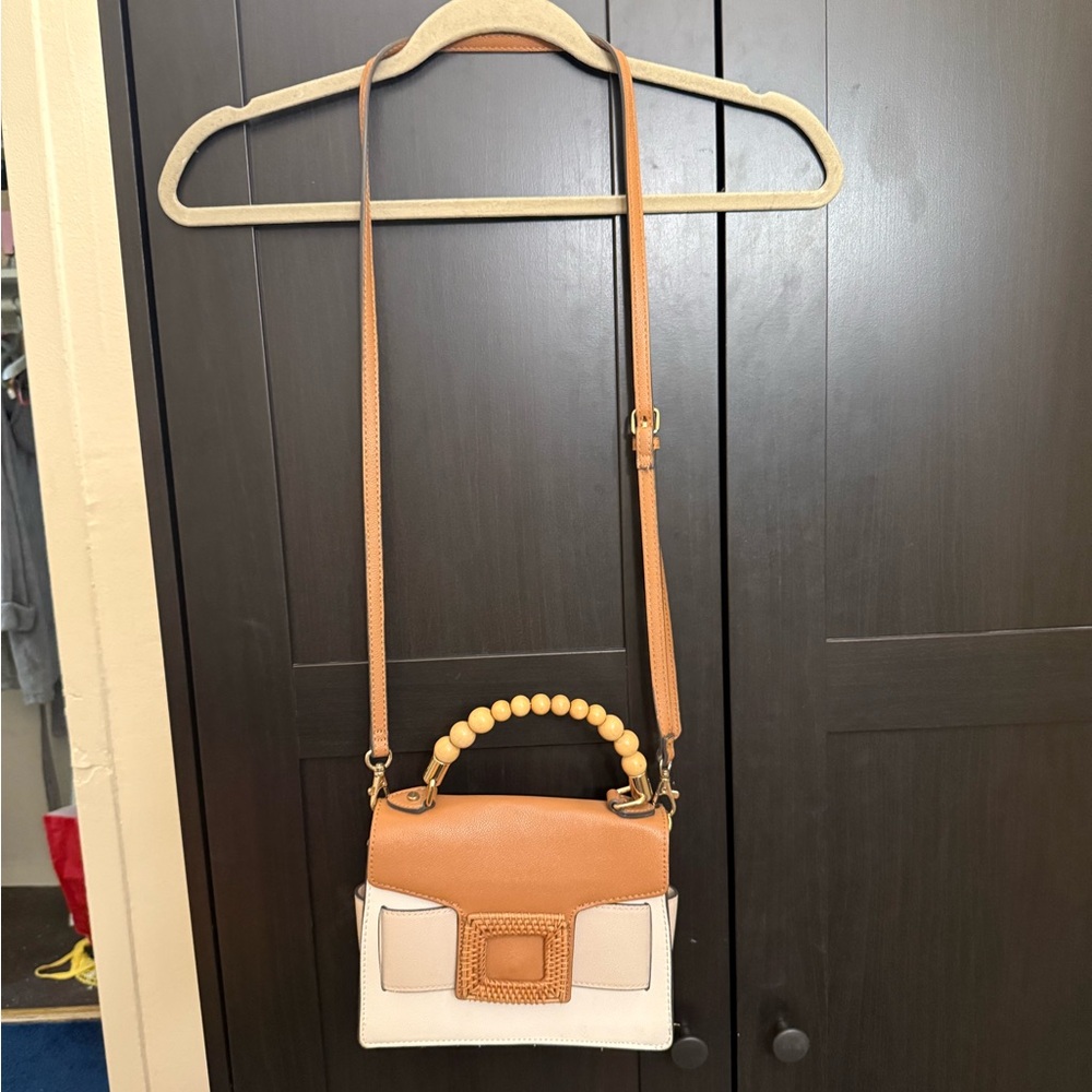 Aldo Tan and Cream Crossbody Bag